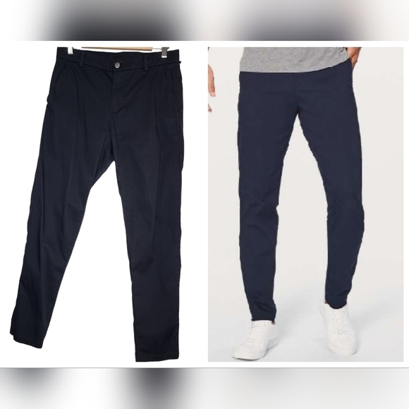 Lululemon Navy Commission Pant Classic *Swift Cotton 29". Men's size 30. - Picture 1 of 16